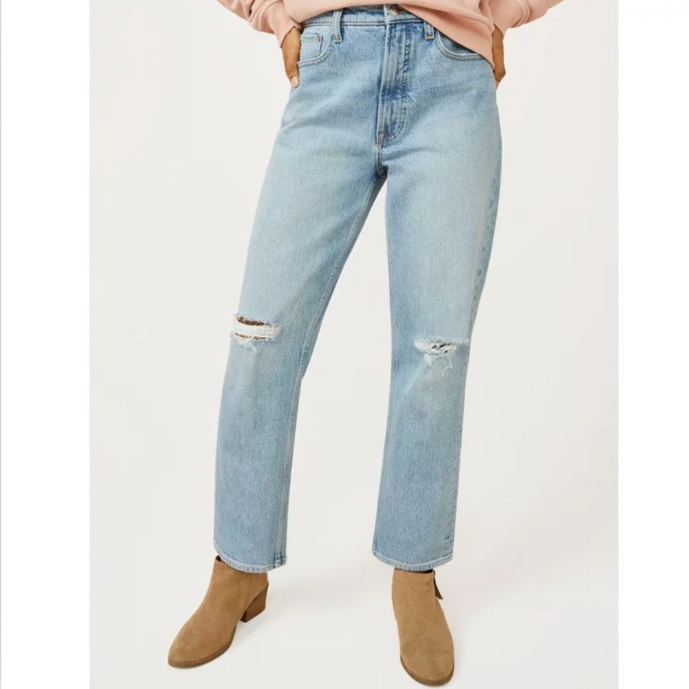 Free Assembly The Original 90's straight, light wash, size 2
